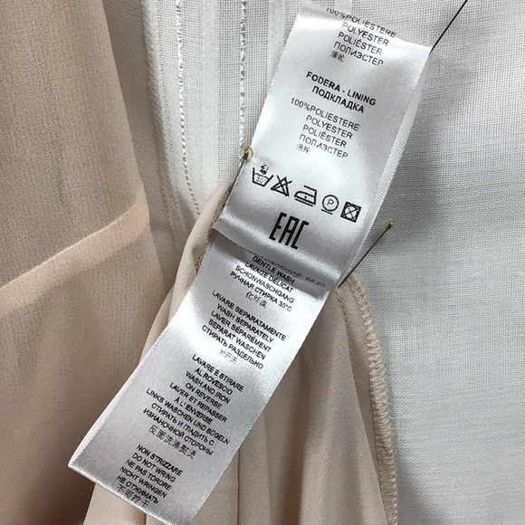 🇮🇹 PIETRO BRUNELLI Maternity Blush Floral Chiffon and Crepe Georgette Lined Gown - Picture 6 of 11